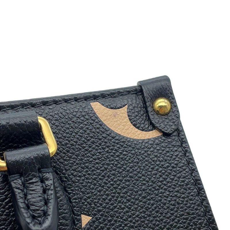 ルイヴィトン トートバッグ モノグラム・アンプラント オンザゴーPM M45659 2wayショルダーバッグ 黒 ブラック