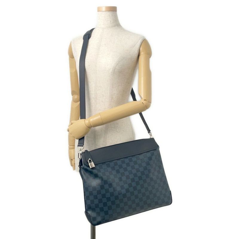ルイヴィトン ショルダーバッグ ダミエ・コバルト メッセンジャー・グリニッジ N41348 LOUIS VUITTON ブラック 黒