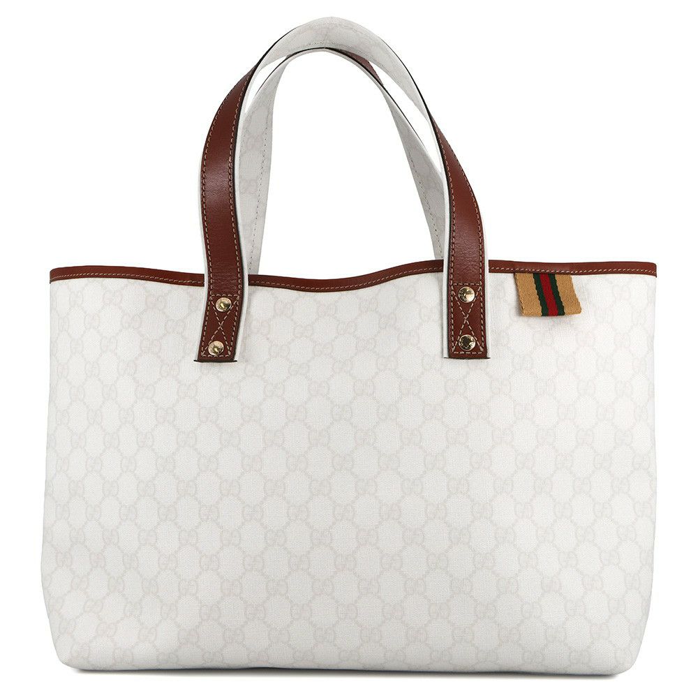 グッチ トートバッグ シェリーライン GGスプリーム 211134 GUCCI バッグ ウェブ 白