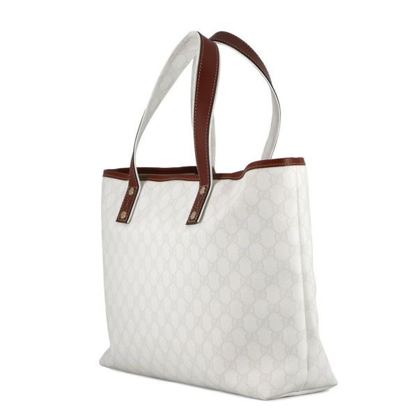 グッチ トートバッグ シェリーライン GGスプリーム 211134 GUCCI バッグ ウェブ 白