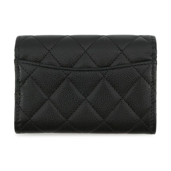 シャネル コインケース マトラッセ クラシック フラップ ココマーク キャビアスキン AP4096 CHANEL 財布 黒