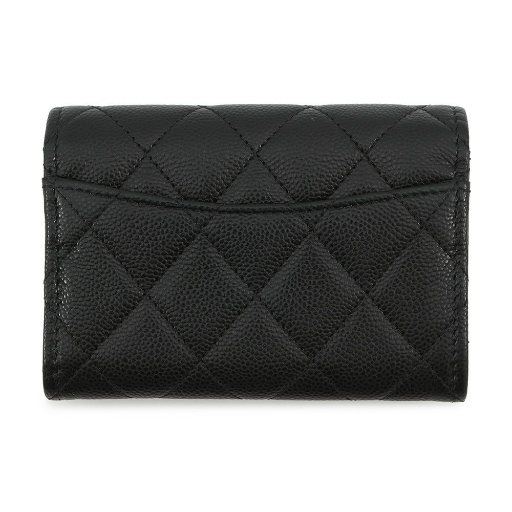 シャネル コインケース マトラッセ クラシック フラップ ココマーク キャビアスキン AP4096 CHANEL 財布 黒