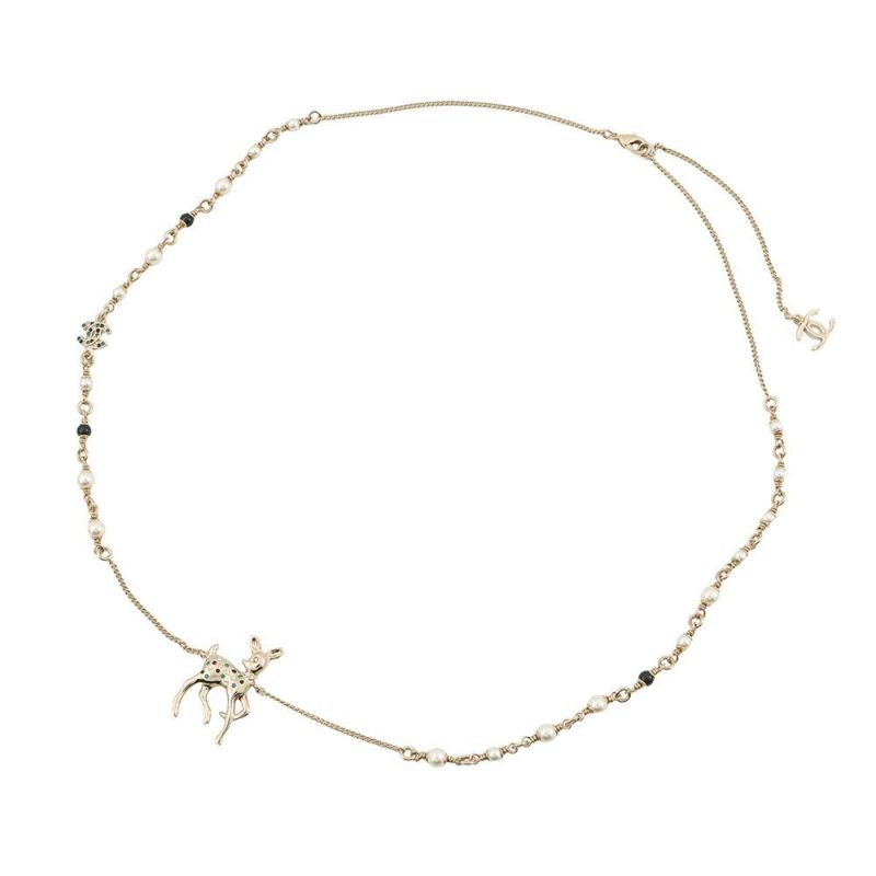 シャネル ノベルティ ココマーク バンビモチーフ ロングネックレス G26C CHANEL アクセサリー VIP限定イヤーズギフト