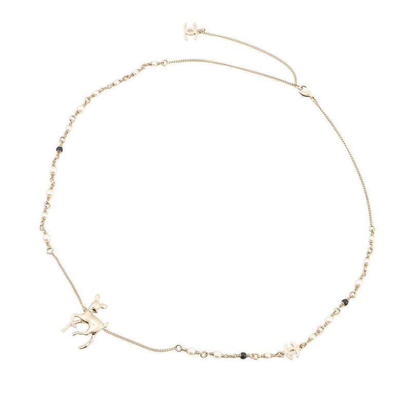 シャネル ノベルティ ココマーク バンビモチーフ ロングネックレス G26C CHANEL アクセサリー VIP限定イヤーズギフト