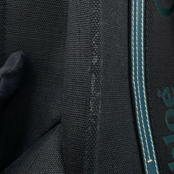 クロエ トートバッグ ウッディ ミディアム キャンバス CHC22WS383 Chloe 黒