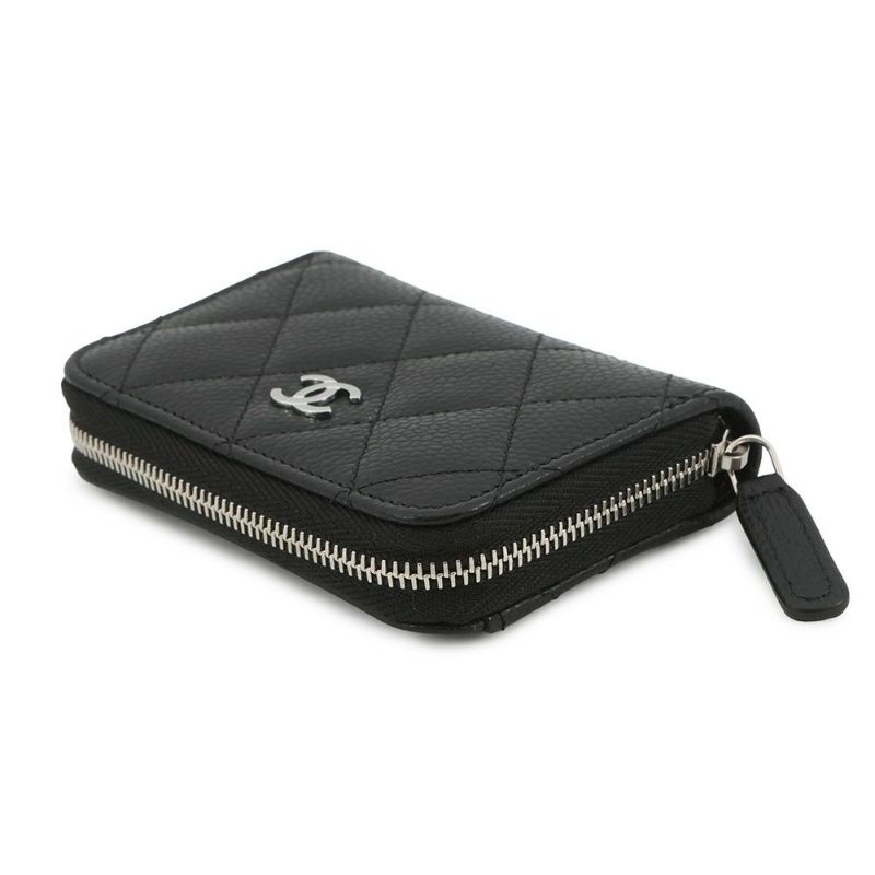 シャネル コインケース マトラッセ ココマーク キャビアスキン AP0216 CHANEL 財布 黒