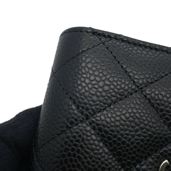 シャネル コインケース マトラッセ ココマーク キャビアスキン AP0216 CHANEL 財布 黒