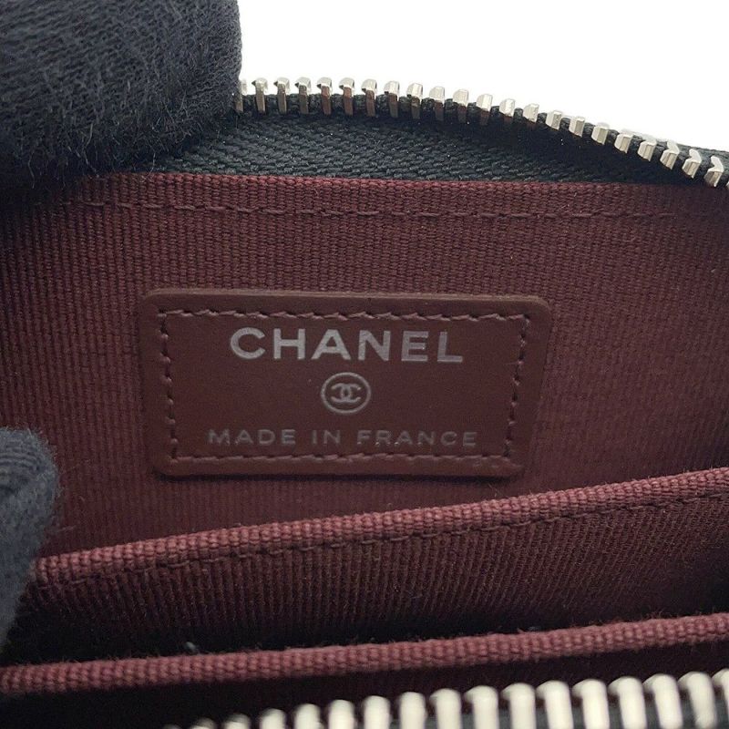 シャネル コインケース マトラッセ ココマーク キャビアスキン AP0216 CHANEL 財布 黒