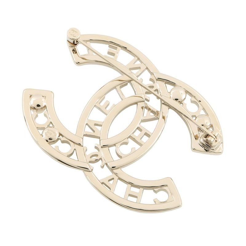 シャネル ブローチ ココマーク フェイクパール ラインストーン B25V AB4879 CHANEL アクセサリー