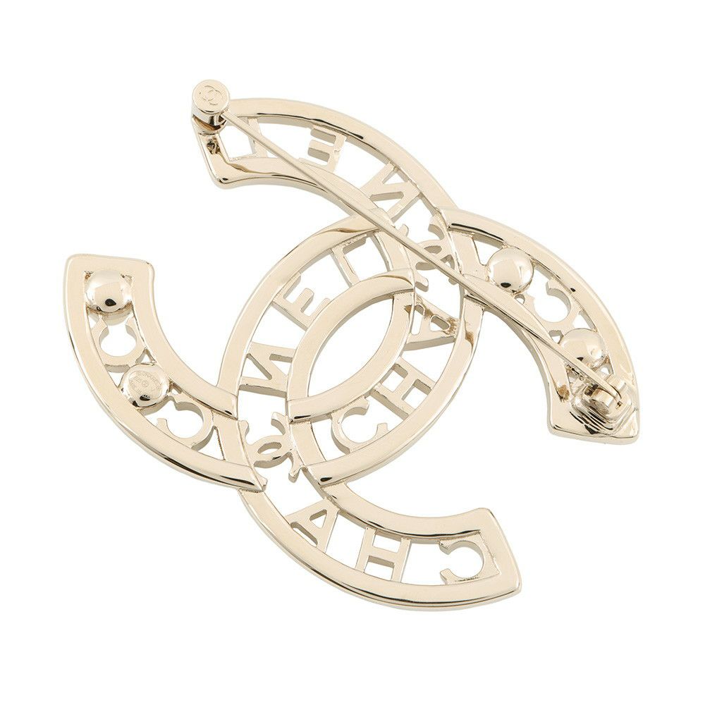 シャネル ブローチ ココマーク フェイクパール ラインストーン B25V AB4879 CHANEL アクセサリー
