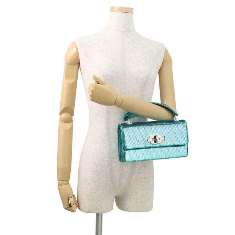 ミュウミュウ ハンドバッグ スパンコール レザー 5BD115 MIUMIU 2way