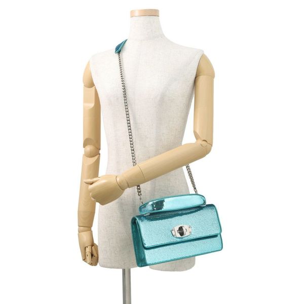 ミュウミュウ ハンドバッグ スパンコール レザー 5BD115 MIUMIU 2way