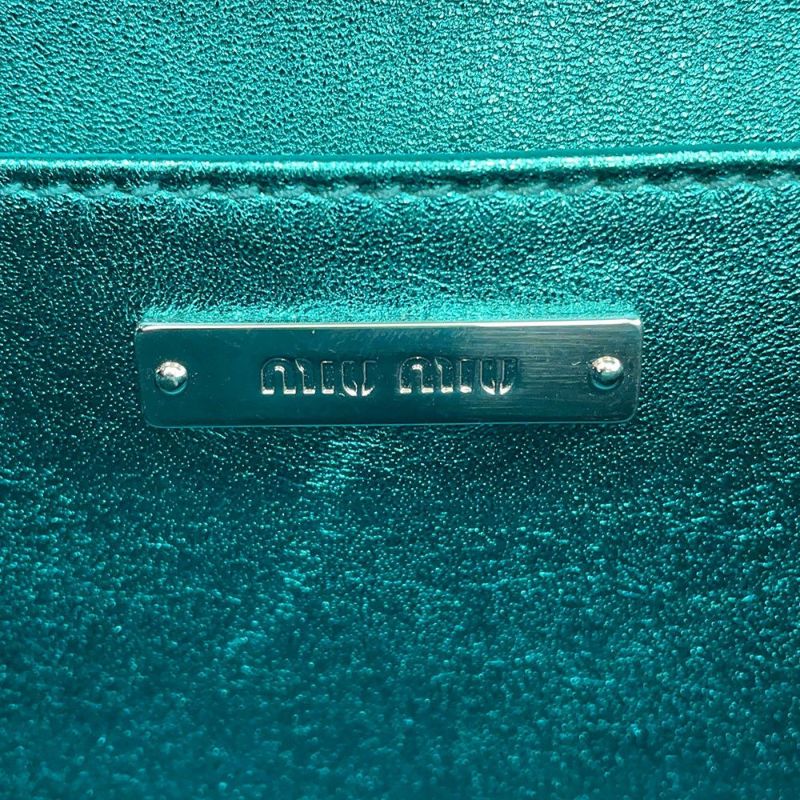 ミュウミュウ ハンドバッグ スパンコール レザー 5BD115 MIUMIU 2way