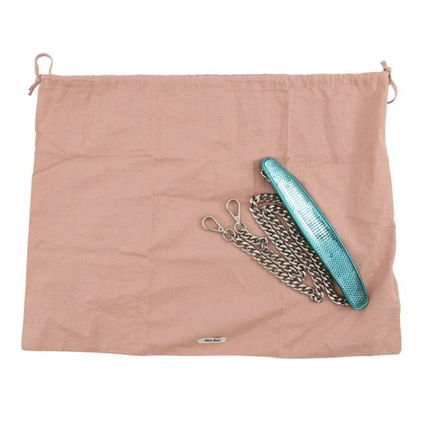 ミュウミュウ ハンドバッグ スパンコール レザー 5BD115 MIUMIU 2way