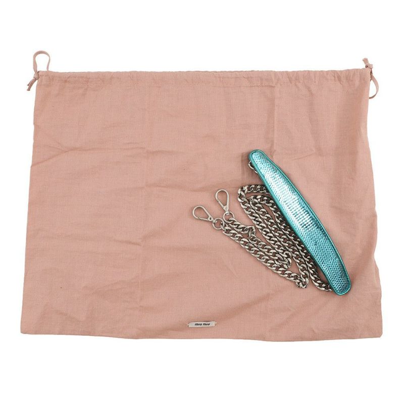 ミュウミュウ ハンドバッグ スパンコール レザー 5BD115 MIUMIU 2way