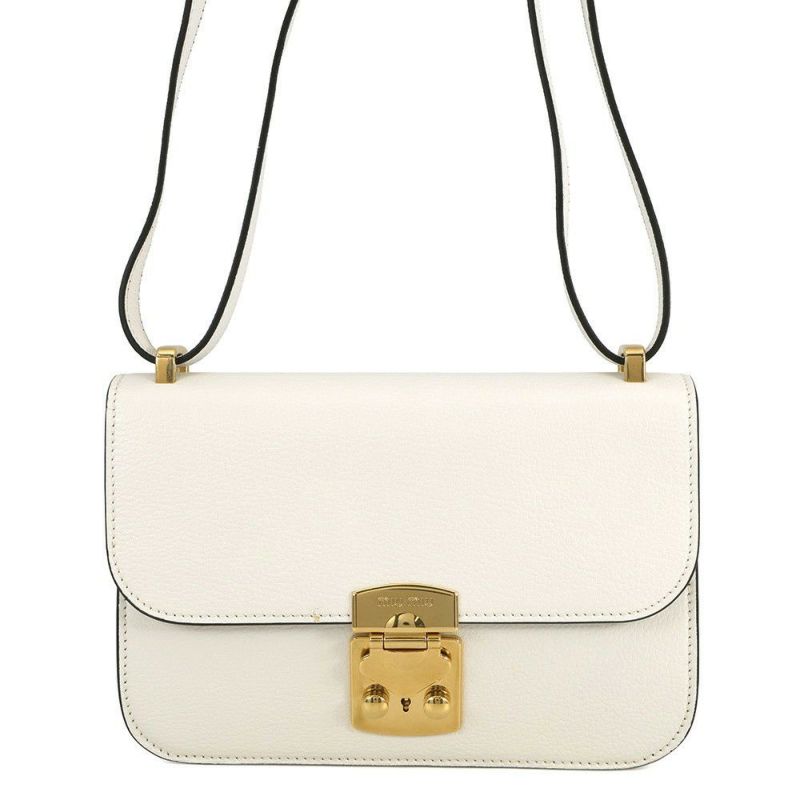 ミュウミュウ ショルダーバッグ マドラス レザー 5BD230 MIUMIU 白 2way