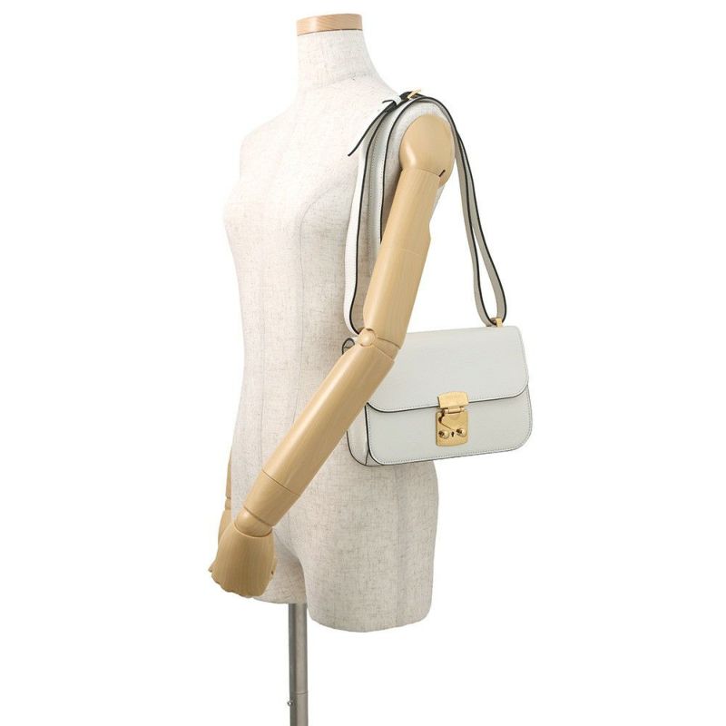 ミュウミュウ ショルダーバッグ マドラス レザー 5BD230 MIUMIU 白 2way