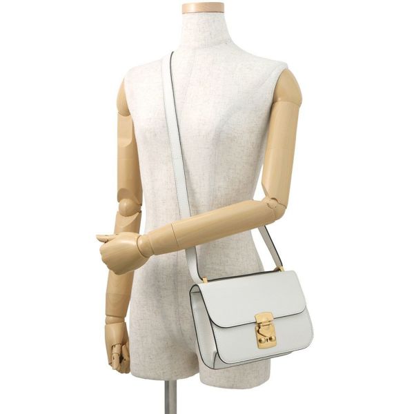 ミュウミュウ ショルダーバッグ マドラス レザー 5BD230 MIUMIU 白 2way