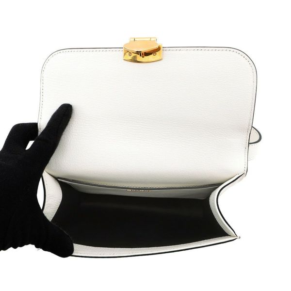 ミュウミュウ ショルダーバッグ マドラス レザー 5BD230 MIUMIU 白 2way