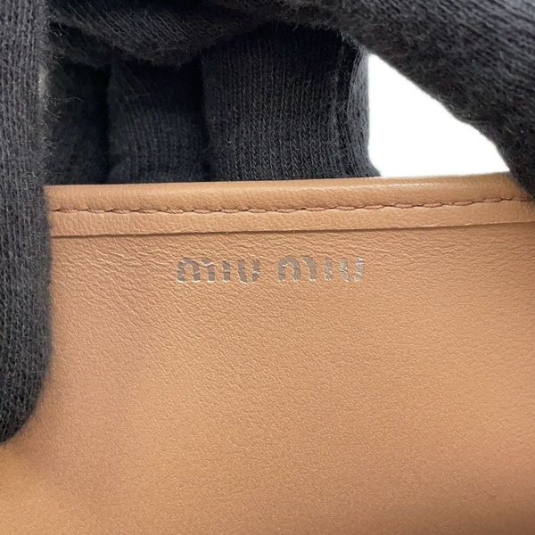 ミュウミュウ チェーンショルダーバッグ マテラッセ クリスタル レザー 5BP044 MIUMIU