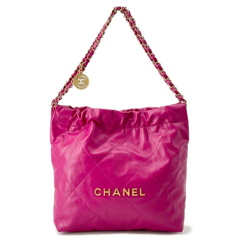 シャネル ハンドバッグ CHANEL 22 マトラッセ スモール シャイニーカーフレザー AS3260 ポーチ付き