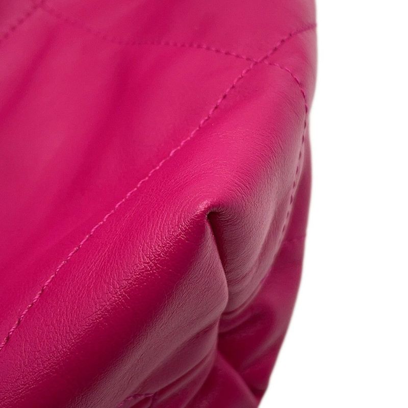 シャネル ハンドバッグ CHANEL 22 マトラッセ スモール シャイニーカーフレザー AS3260 ポーチ付き