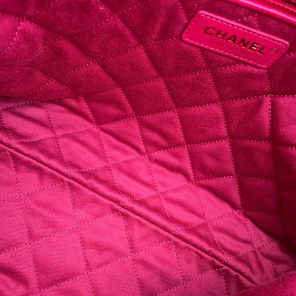 シャネル ハンドバッグ CHANEL 22 マトラッセ スモール シャイニーカーフレザー AS3260 ポーチ付き