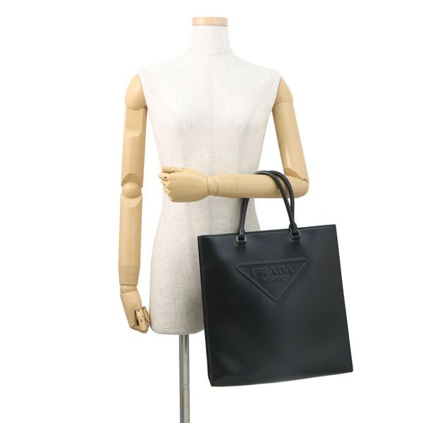 プラダ トートバッグ トライアングル ロゴ 1BA332 PRADA 2way 黒