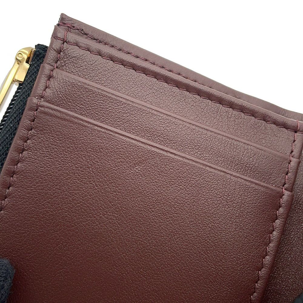 シャネル 三つ折り財布 マトラッセ ココマーク スモール フラップ ウォレット キャビアスキン AP0712 CHANEL 財布 黒