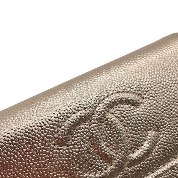 シャネル カードケース ココマーク メタリックグレインドカーフスキン AP4705 CHANEL 名刺入れ 2025/26年 クルーズ コレクション