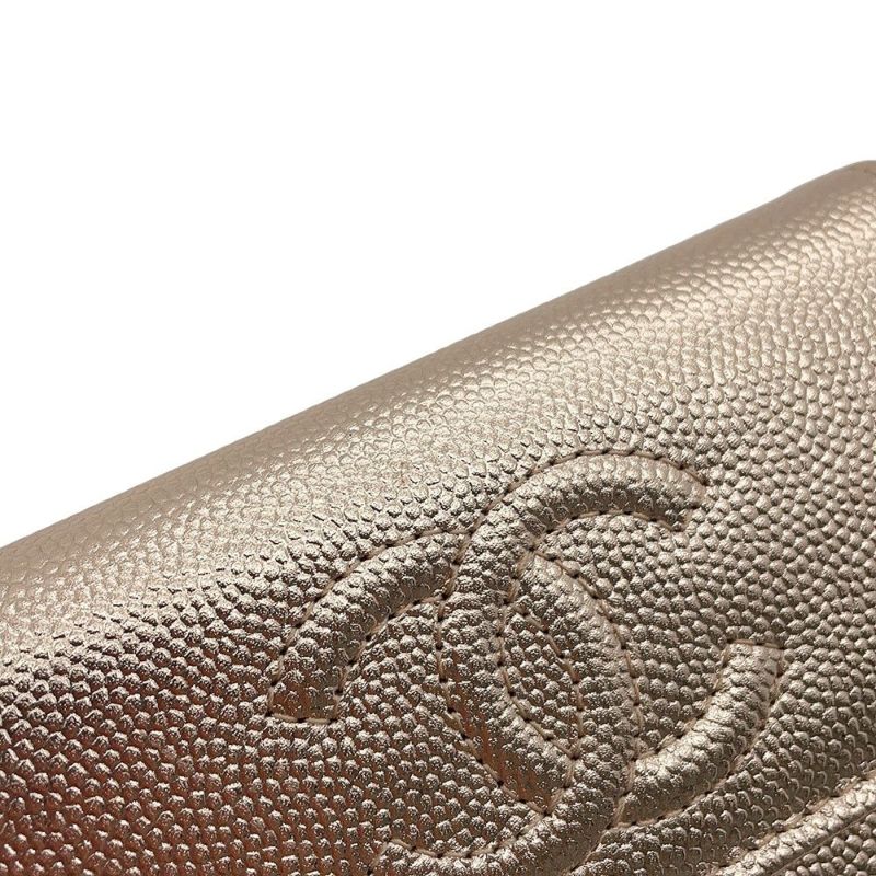 シャネル カードケース ココマーク メタリックグレインドカーフスキン AP4705 CHANEL 名刺入れ 2025/26年 クルーズ コレクション