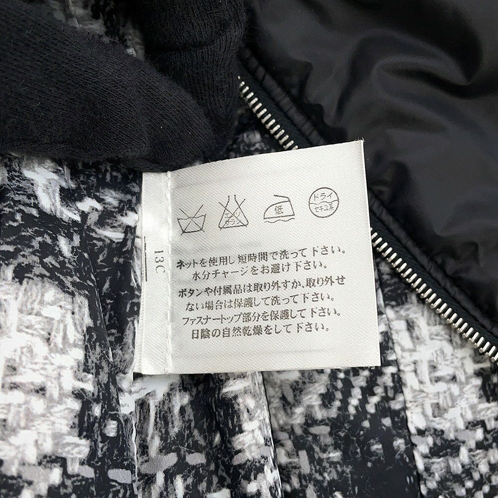 シャネル ダウンジャケット ココボタン ノーカラー キルティング レディースサイズ36 P46944 CHANEL 黒