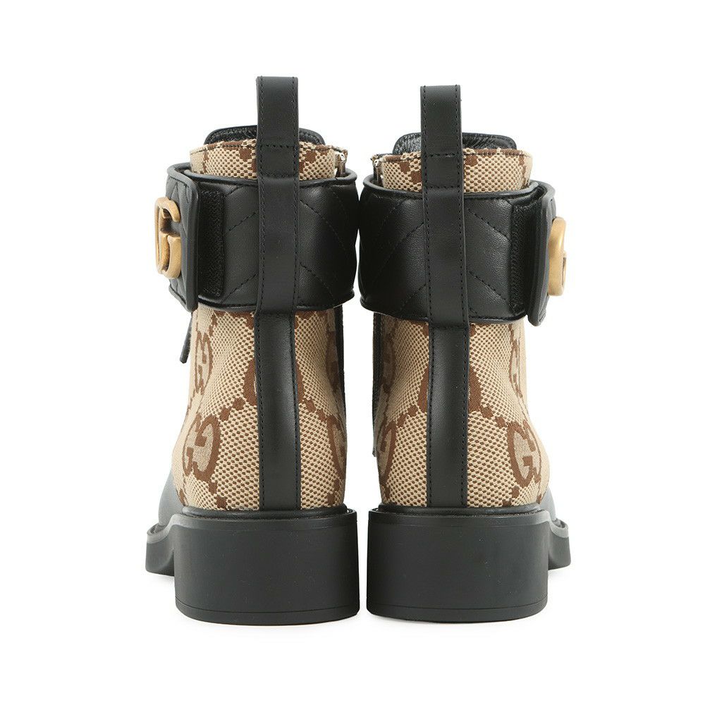 グッチ ブーツ ジャンボGG GGマーモント アンクル GGキャンバス/レザー