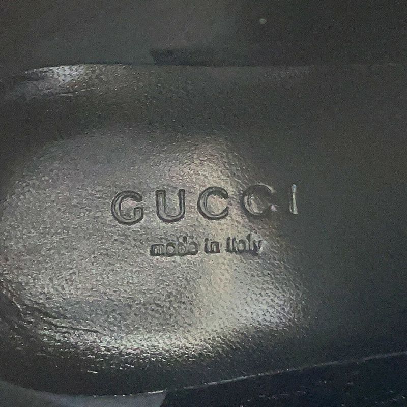 グッチ ブーツ ジャンボGG GGマーモント アンクル GGキャンバス/レザー レディースサイズ34 1/2 678984 GUCCI 靴 黒