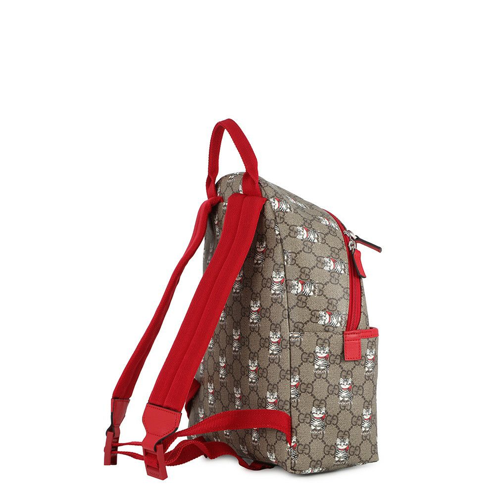 グッチ バックパック キャット 猫 チルドレンズ GGスプリーム/レザー 782708 GUCCI リュック キッズ
