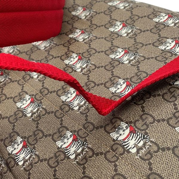 グッチ バックパック キャット 猫 チルドレンズ GGスプリーム/レザー 782708 GUCCI リュック キッズ