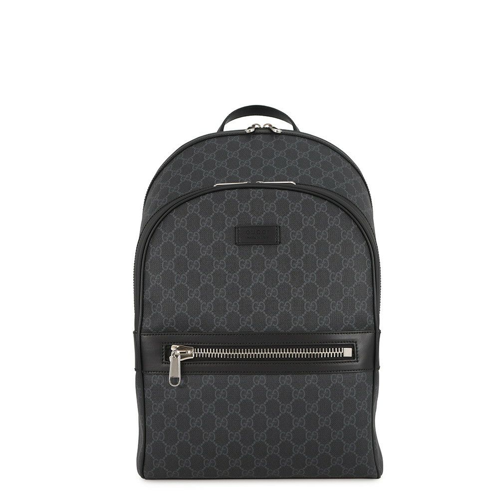 グッチ リュック GGブラック GGスプリーム/レザー 771158 GUCCI バッグ バックパック 黒
