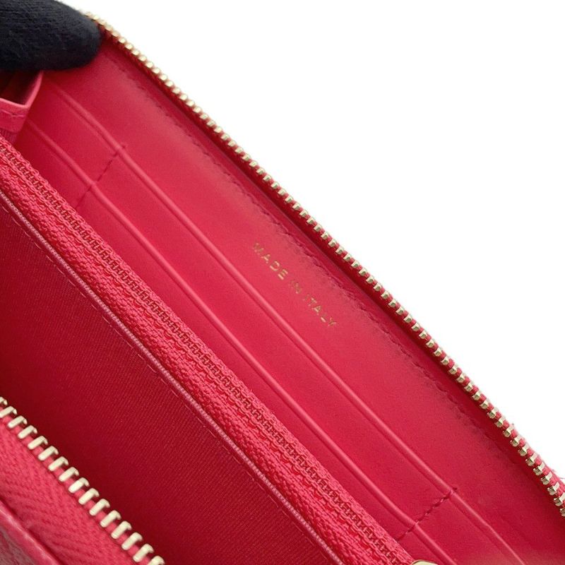 シャネル 長財布 マトラッセ スモール ジップウォレット ココマーク キャビアスキン CHANEL