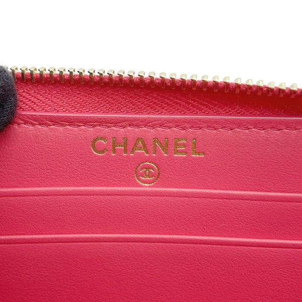 シャネル 長財布 マトラッセ スモール ジップウォレット ココマーク キャビアスキン CHANEL
