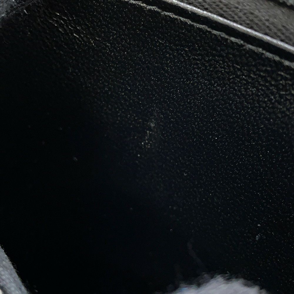 シャネル チェーンウォレット マトラッセ ココマーク ハートチェーン ラムスキン AP3201 CHANEL 黒