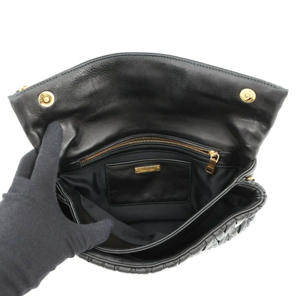 ミュウミュウ ショルダーバッグ マテラッセ クラッチ レザー RP0385 MIUMIU 2wayクラッチバッグ 黒