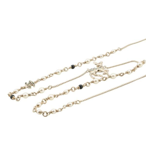 シャネル ノベルティ ココマーク バンビ モチーフ ロングネックレス CHANEL VIP限定 イヤーズギフト
