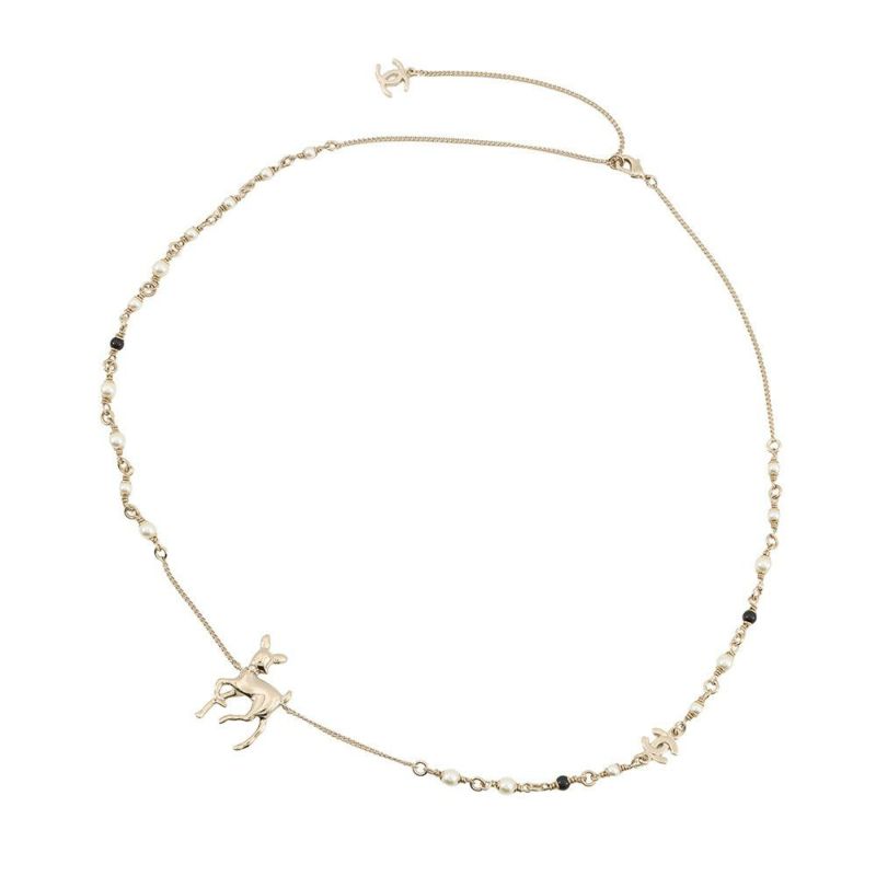 シャネル ノベルティ ココマーク バンビ モチーフ ロングネックレス CHANEL VIP限定 イヤーズギフト