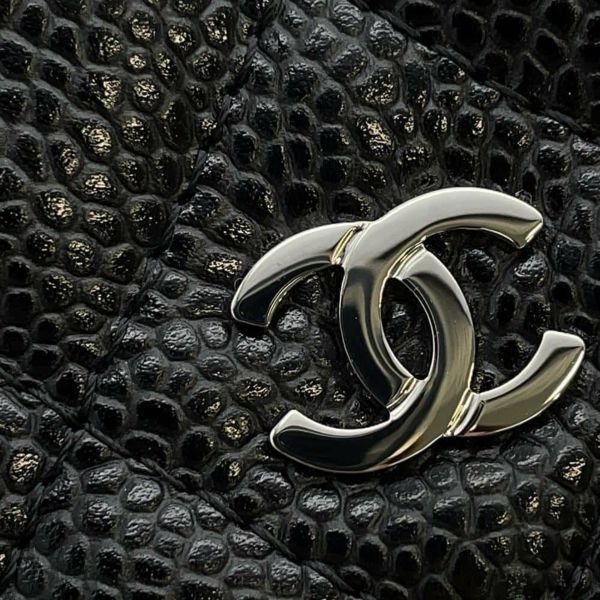 シャネル チェーンウォレット マトラッセ ココマーク キャビアスキン A33814 CHANEL 財布 黒