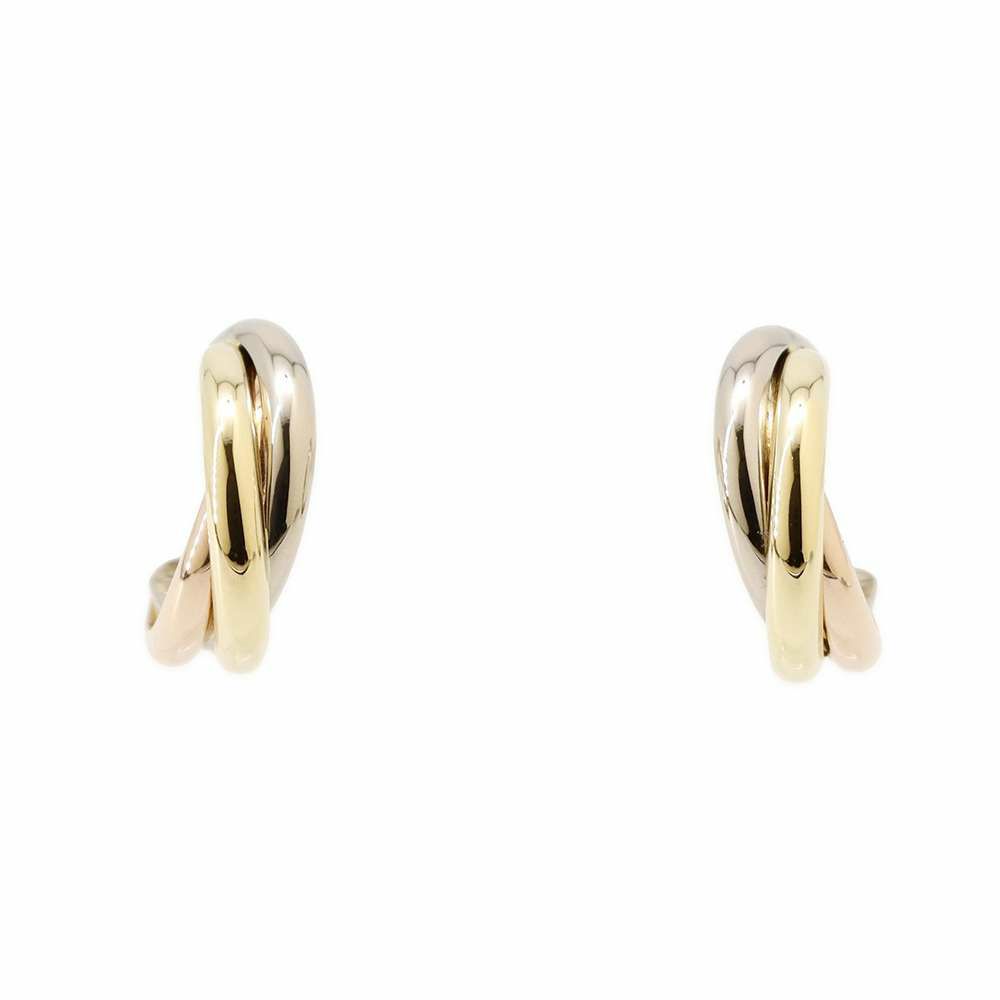 カルティエ ピアス トリニティ イヤリング K18YG/K18WG/K18PG B8017100 Cartier フープピアス ジュエリー