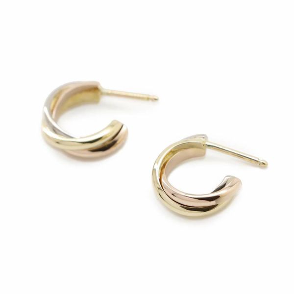 カルティエ ピアス トリニティ イヤリング K18YG/K18WG/K18PG B8017100 Cartier フープピアス ジュエリー