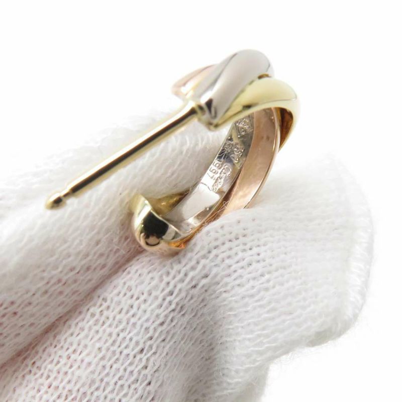 カルティエ ピアス トリニティ イヤリング K18YG/K18WG/K18PG B8017100 Cartier フープピアス ジュエリー