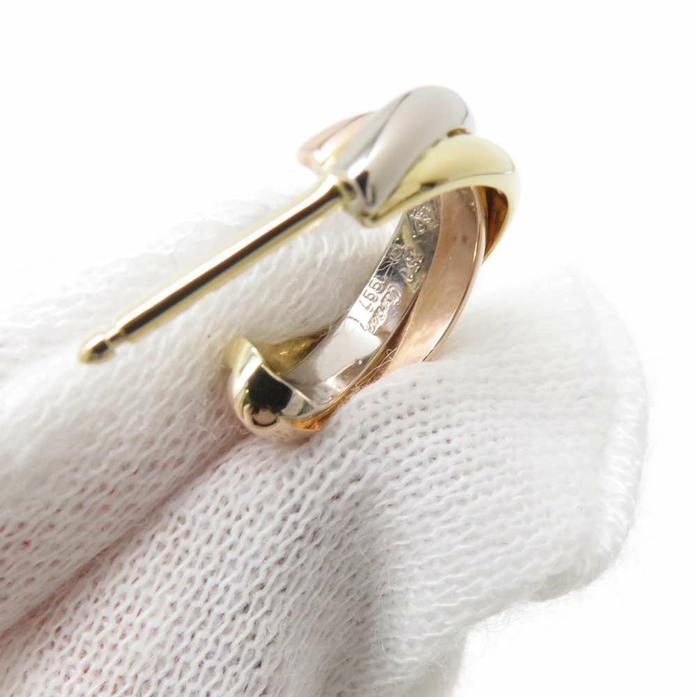 カルティエ ピアス トリニティ イヤリング K18YG/K18WG/K18PG B8017100 Cartier フープピアス ジュエリー