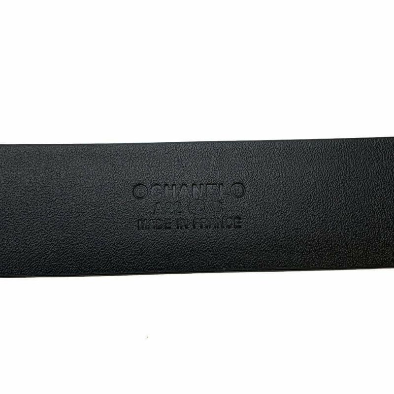 シャネル べルト ココマーク CC ラインストーン サイズ75 A22B CHANEL べルト 黒