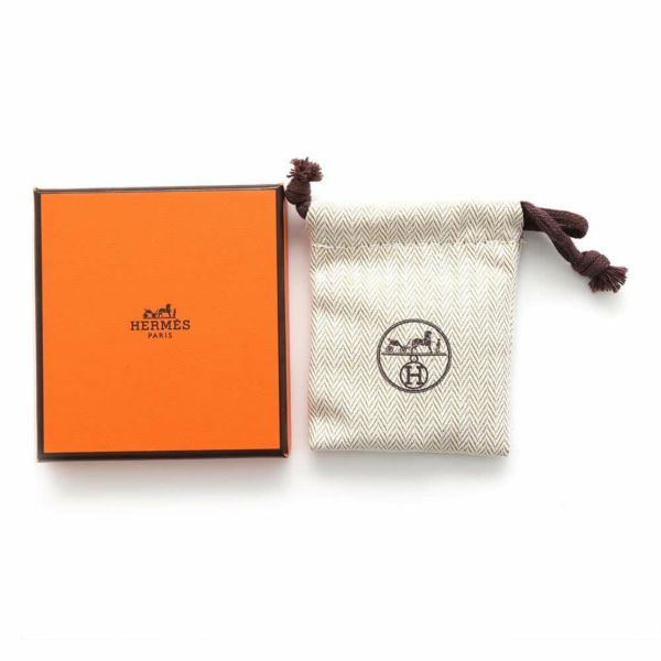 エルメス ピンバッジ クレ クル・ド・セル ゴールド/シルバー金具 スイフト/メタル HERMES アクセサリー メンズ